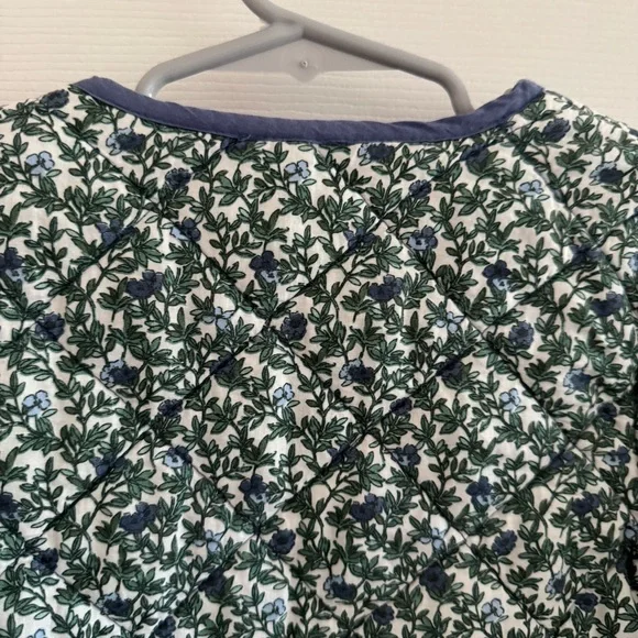 Sergent Major Girls Size 5/6 Quilted Ditsy Floral Barn Jacket Snaps Spring Coat - Picture 13 of 14